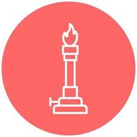Bunsen Burner Icon Style vector