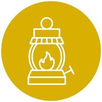 Gas Lamp Icon Style vector