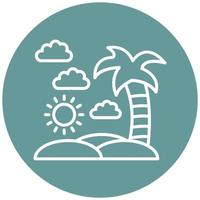 Beach Icon Style vector