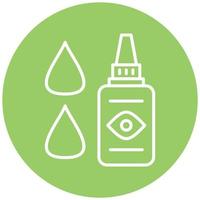 Medical Eye Drops Icon Style vector
