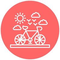 Bicycle Icon Style vector