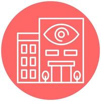 Optometry Clinic Icon Style vector