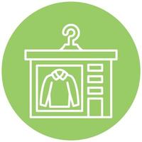 Moda Tienda icono estilo vector