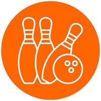 Bowling Icon Style vector