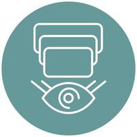 Depth Perception Icon Style vector