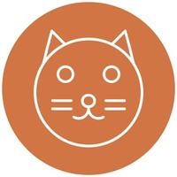 estilo de icono de gato vector