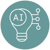 Artificial Light Icon Style vector