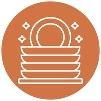 Wash Dishes Icon Style vector
