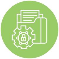 Control Over Information Vector Icon Style