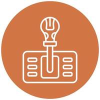 Gearshift Vector Icon Style