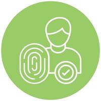 Dactyloscopic Data Vector Icon Style