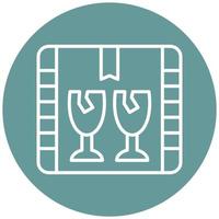 Fragile Vector Icon Style