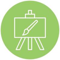 Canvas And Easel Vector Icon Style