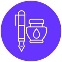 Pen And Ink Vector Icon Style