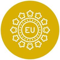 UE vector icono estilo