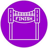 Finish Line Vector Icon Style