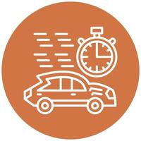 Race Stopwatch Vector Icon Style