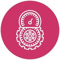 Tire Pressure Vector Icon Style