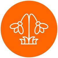 Snowdrop Vector Icon Style