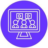Streaming Community Vector Icon Style