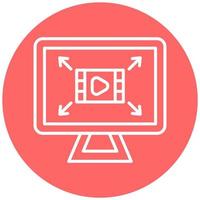 Screen Resolution Vector Icon Style
