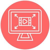 Screen Resolution Vector Icon Style