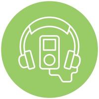 Audio Guide Vector Icon Style