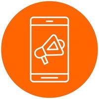 Mobile Marketing Vector Icon Style