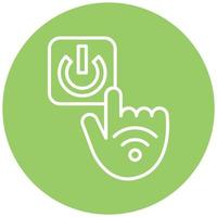 No Touch Technology Vector Icon Style