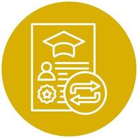 Course Transfer Vector Icon Style