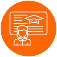 Lecturer Vector Icon Style