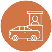 Drive Thru Vector Icon Style