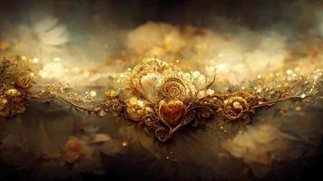 Luxury background with golden dust photo
