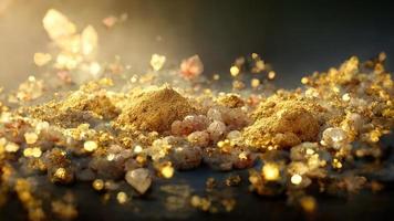 Luxury background with golden dust photo