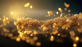 Luxury background with golden dust photo