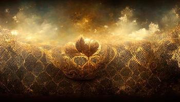 Fabulous Magic solemn golden background photo