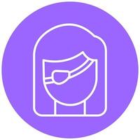 Eye Patch Icon Style vector