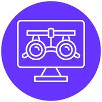 Optometry Icon Style vector