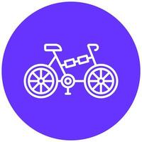 plegable bicicleta icono estilo vector
