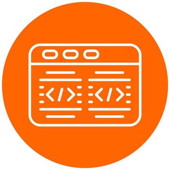 Code Icon Style vector