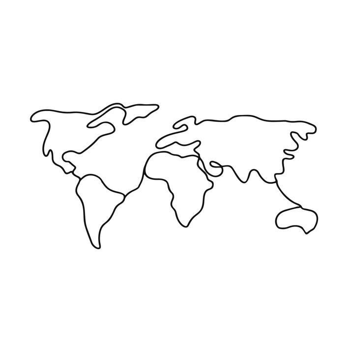 Continents Outline Vector Art, Icons, and Graphics for Free Download