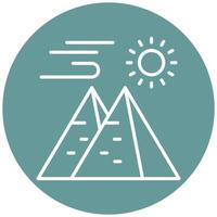 Pyramid Icon Style vector