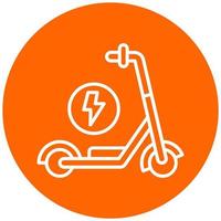 Kick Scooter Icon Style vector