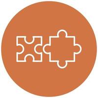 Puzzle Piece Icon Style vector