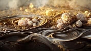 Abstract luxury background with gems and crystals photo