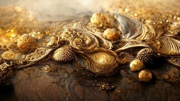 Abstract luxury background with gems and crystals photo