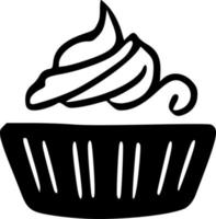 black cake icon vector