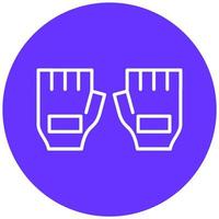 Cycling Gloves Vector Icon Style