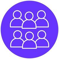 Small Group Vector Icon Style