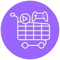 Continue Shopping Vector Icon Style